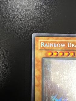 Yugioh Rainbow Dragon TAEV-EN006 Ghost Rare Holofoil CHAOS NEOS ART MISPRINT LP - Image 2