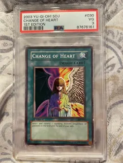 Yu-Gi-Oh! TCG Change of Heart Joey SDJ-030 1st Edition Common - Image 1