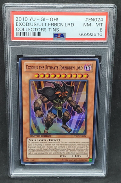 Yugioh PSA 8 NM-MT Exodius the Ultimate Forbidden Lord CT07-EN024 Super Rare - Image 1