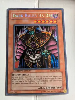 Dark Ruler Ha Des - MC1-EN006 Secret Rare YuGiOh! Holo Foil Nice! - Image 1