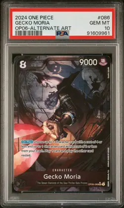 Gecko Moria OP06-086 Wings Of The Captain Alt Art One Piece PSA 10 Gem Mint - Image 1