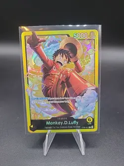 One Piece Monkey.D.Luffy Leader ST29-001 Gold Foil - Image 3