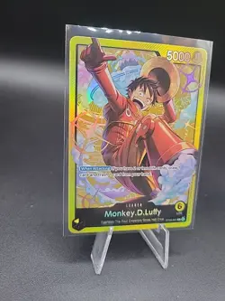 One Piece Monkey.D.Luffy Leader ST29-001 Gold Foil - Image 4