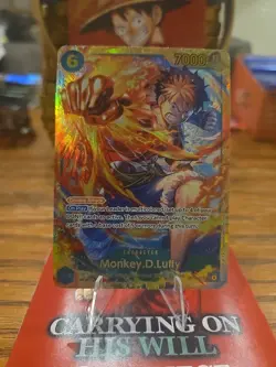 One Piece TCG Carrying On His Will Monkey.D.Luffy SEC OP13-118 English - Image 2