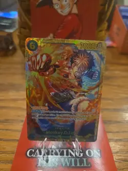One Piece TCG Carrying On His Will Monkey.D.Luffy SEC OP13-118 English - Image 3