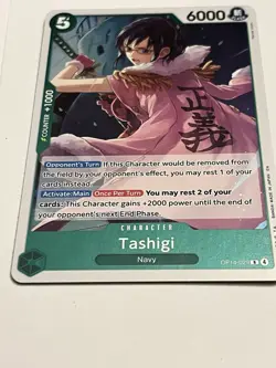 Tashigi Rare (R) OP14-029 The Azure Sea's Seven English Foil - Image 3