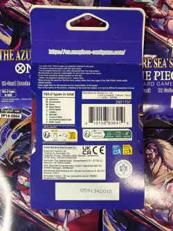 One Piece Op-14 Sleeved Booster Pack The Azure Sea’s Seven LOT OF 5 PACKS - Image 2