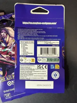 One Piece Op-14 Sleeved Booster Pack The Azure Sea’s Seven LOT OF 5 PACKS 🔥 - Image 2