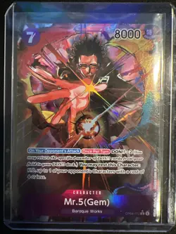One Piece: Kingdoms of Intrigue OP04-072 Mr. 5(Gem) (R) ALT ART English NM/M - Image 1