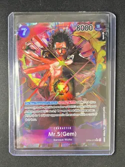 ONE PIECE TCG Kingdoms of Intrigue Mr.5 (Gem) Alt Art OP04-072 English NM - Image 1