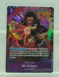 One Piece TCG Mr.5 Gem Alternate Art - Kingdoms of Intrigue OP04 - Image 1