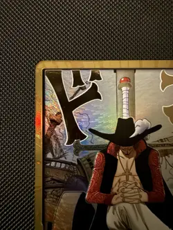 DON!! Card Gold Frame Mihawk OP14 ONE PIECE Seven Warlords of the Azure Ocean NM - Image 2