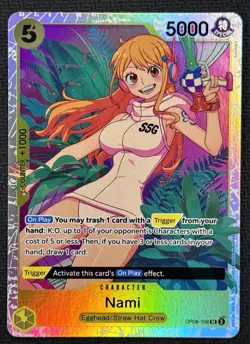 Nami OP08-106 One Piece OP08 Two Legends Super Rare SR - Image 1