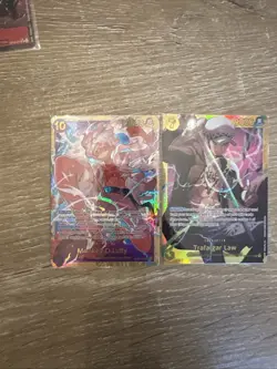 Monkey D. Luffy OP05-119 SEC Plus Trafalgar Law Op10-199 One Piece TCG - Image 1