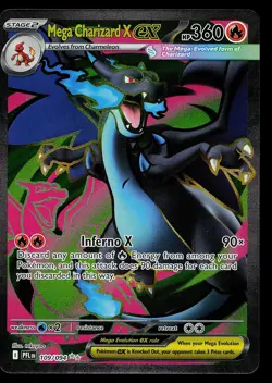 Pokemon Card - Mega Charizard X ex Phantasmal Flames 109/094 Ultra Rare - Image 1