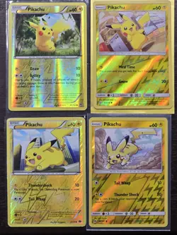 Pokemon Cards Lot (Pikachu Reverse Holo Bundle 2012 - 2019) - Image 1