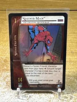 2004 Marvel VS System Spiderman MSM-008 FOIL Card CCG TCG Upper Deck 1ST EDITION - Image 1