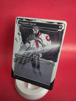 Mtg Magic Shadowspear Kratos GOW Borderless Playtest Card Commander EDH NM Matte - Image 1