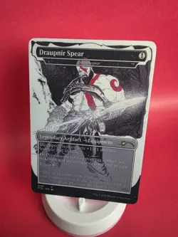 Mtg Magic Shadowspear Kratos GOW Borderless Playtest Card Commander EDH NM Matte - Image 2