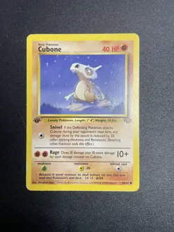 Cubone | 50/64 | 1st Edition | Jungle | Common | Pokemon Card | LP - Image 1