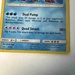 Shining Volcanion 27/73 Pokemon Card 2017 Shining Legends Holo Rare NM - Image 4