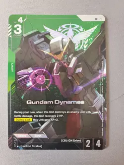 Gundam Card Game English Gundam Dynames ST07-005 LR+ - Image 1