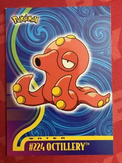 Octillery #224 Pokemon Card Topps Johto TV Series 2001 - Image 1