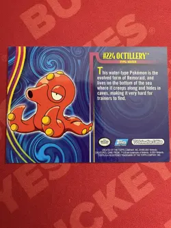 Octillery #224 Pokemon Card Topps Johto TV Series 2001 - Image 2