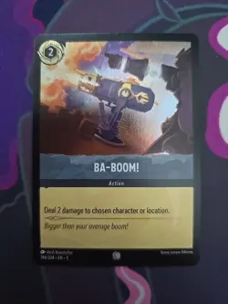 196/204 BA-BOOM! INTO THE INKLANDS FOIL COMMON DISNEY LORCANA CARD - Image 1