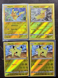 Pokemon Cards Lot (Pikachu Reverse Holos Sun And Moon Era - 2019 Unbroken Bonds) - Image 1