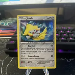 Jirachi XY67 XY Black Star Promo Holo SWIRL Pokemon Card LP - Image 1
