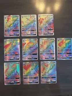 Lot of 27 Rainbow GX Pokemon Cards, EUC - Image 3