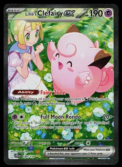 Pokemon Card - Lillie's Clefairy ex Journey Together 184/159 Holo - Image 1