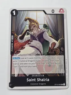 Saint Shalria OP13-086 English UC Carrying On His Will One Piece Card Game - Image 1