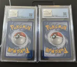 Rayquaza & Deoxys Legend Top and Bottom Card Set CGC 9 Undaunted 2010 - Image 4