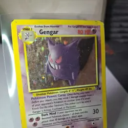 Pokemon TCG Gengar Fossil Holo Card 5/62 Unlimited Rare HP condition - Image 3