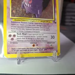 Pokemon TCG Gengar Fossil Holo Card 5/62 Unlimited Rare HP condition - Image 4