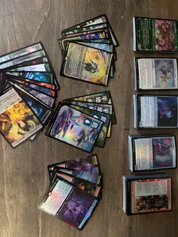 MTG Kamigawa Neon Dynasty 150+ foil card lot - Image 1