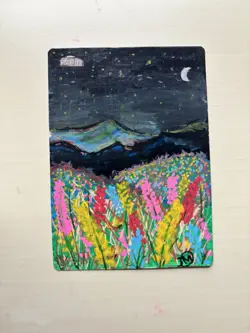 Magic The Gathering, Plains Altered MTG Card, Custom Hand Painted Alter Art - Image 1