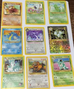 Vintage Pokemon Card Lot WOTC Jungle Fossil Team Rocket Holo Included LP-MP - Image 1
