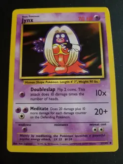 Jynx Pokemon Card 31/102 - Uncommon - Unplayed Excellent Condition - Free Shippi - Image 1
