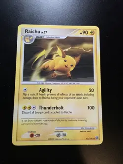 Raichu 45/100 Diamond & Pearl Majestic Dawn Uncommon Pokemon Card - LP/MP - Image 1