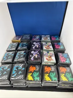 Pokemon ETB Card Sleeves - Mixed Lot of 165 Packs Evolving Skies Prismatic Bolt - Image 1