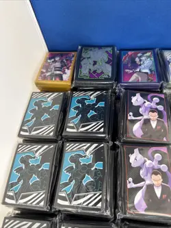 Pokemon ETB Card Sleeves - Mixed Lot of 165 Packs Evolving Skies Prismatic Bolt - Image 2