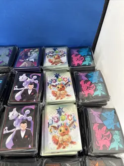 Pokemon ETB Card Sleeves - Mixed Lot of 165 Packs Evolving Skies Prismatic Bolt - Image 3