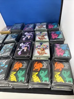 Pokemon ETB Card Sleeves - Mixed Lot of 165 Packs Evolving Skies Prismatic Bolt - Image 5