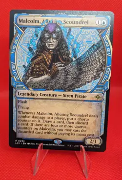 MTG Malcolm, Alluring Scoundrel Showcase 293 Lost Caverns of Ixalan Magic - Image 1