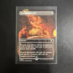 Steelshaper's Gift (Borderless) - NM - PACK FRESH - Commander Masters - MTG - Image 1