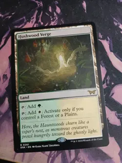 MTG Hushwood Verge Duskmourn: House of Horror Regular Rare NM - Image 1