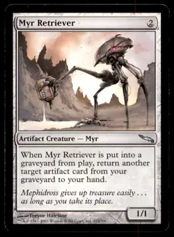 MTG Myr Retriever LP Light Play Mirrodin [1625] - Image 1